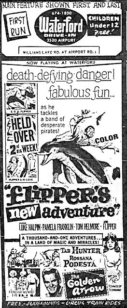 Waterford Drive-In Theatre - Waterford Ad - Oakland Press (newer photo)